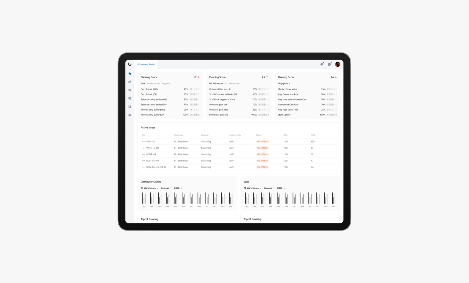 UI Inventory Portal — screen